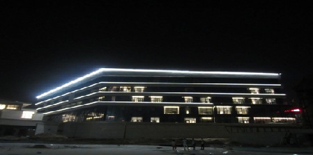 光影夢(mèng)幻歐御大酒店泛光照明項(xiàng)目順利竣工